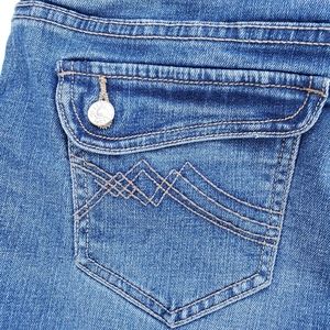 dELIA*s " Reese " Buttoned Pocket Blue Jeans